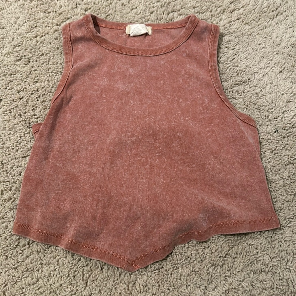 Open back crop top
